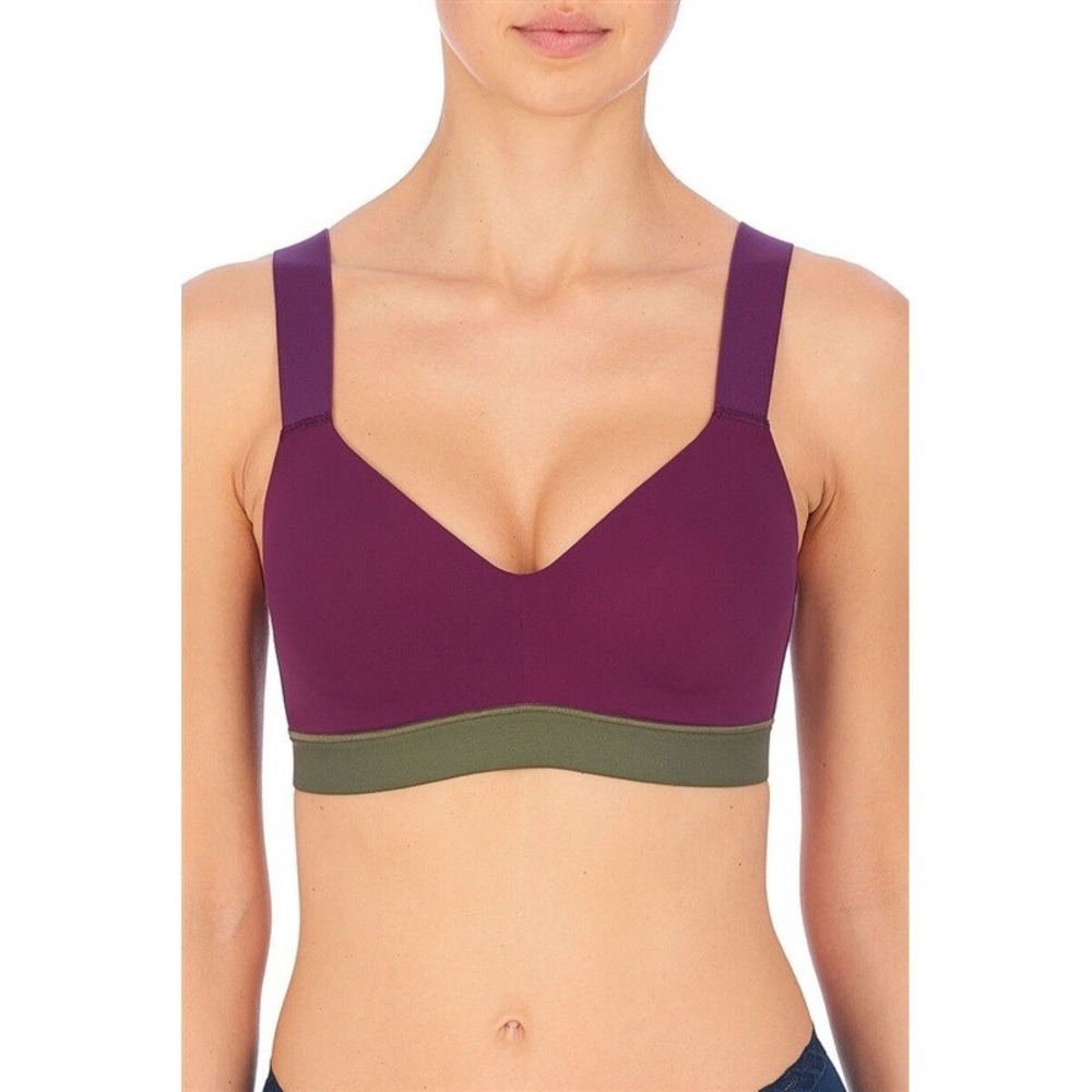 NWT Natori 32D Dynamic Convertible Contour Sports Bra 751245 Violet 115599